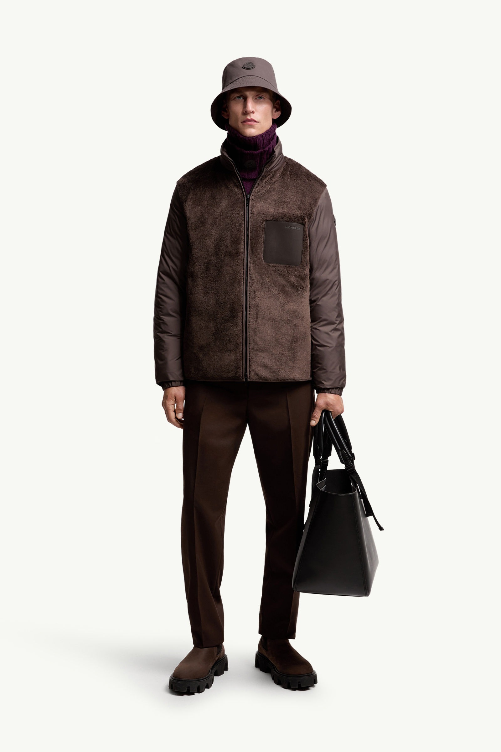 メンズ ダウンジャケット MONCLER モンクレール Livra Reversible Teddy Short Down Jacket