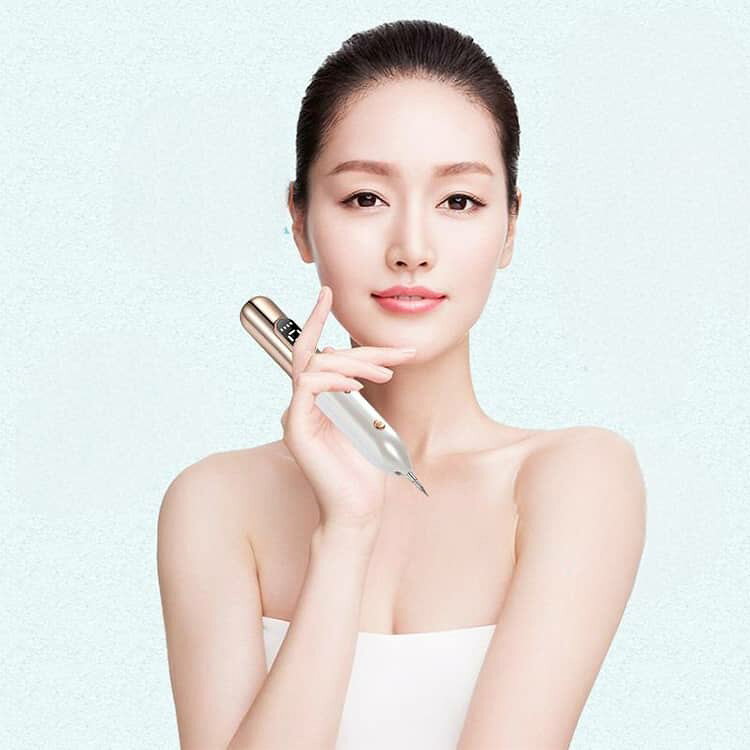 ルテラの美肌 USB充電式ン 毛穴ケア シミ 美顔ペン レーザーペン 痛みがなく 手軽に除去 超軽量 LED表示 美顔器 9段階レベル ワイヤレス美顔器 簡単操作 自宅美顔 美顔器 自宅 男女兼用 家庭用 携帯便利 持ちやすい ほくろ いぼ イボ 入れ墨 安全 照明ブルーライト プレゼント｜アングル3