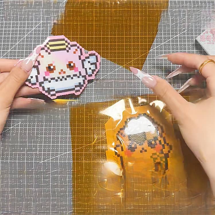 ツヤ 15×20cm 20×25cm 光沢感 誰でも簡単 【20枚セット】 DIY アイロンビーズペー...