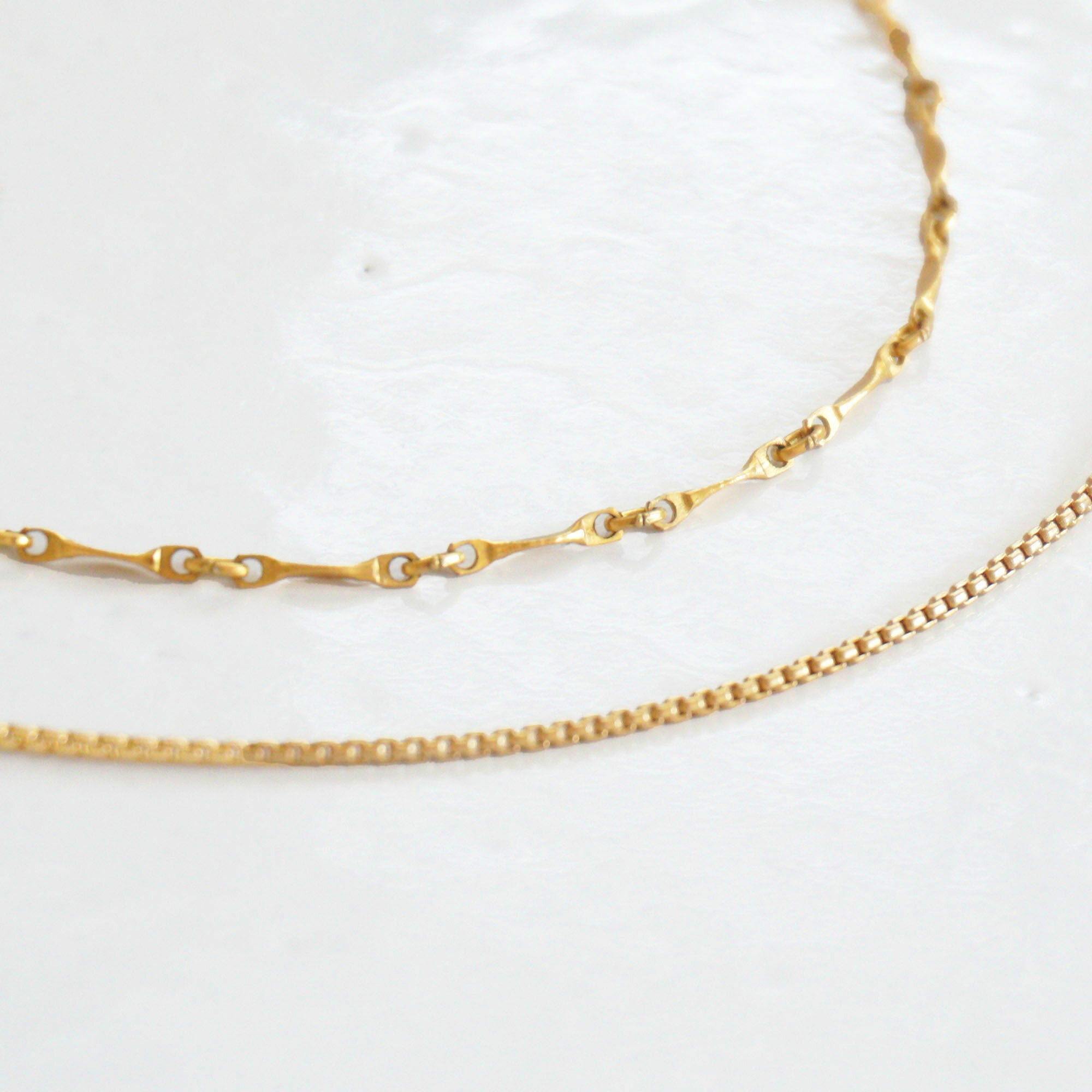 Rakuten - 7amulet 14kgf ゴールドチェーン ブレスレット 2本セット k14gf ゴールドフィルド 金属アレルギー対応