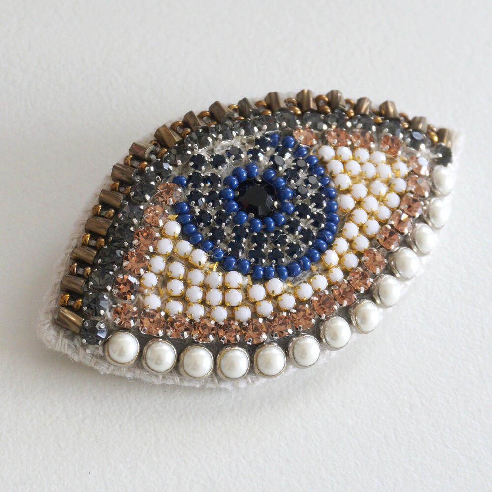 CITRUS シトラス ビジューブローチ eye 目 瞳 evil eye イーヴィルアイ お守りの商品画像 3