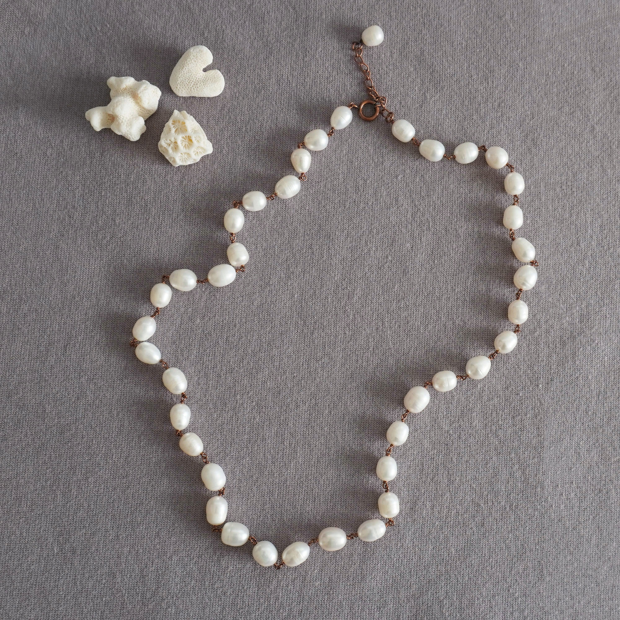 淡水パールネックレスパール大粒ロン...