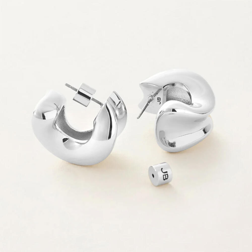 Rakuten - JENNY BIRD ジェニーバード ピアス シルバー Chunky Doune Hoops Silver ボリューム 大ぶり ぷっくり