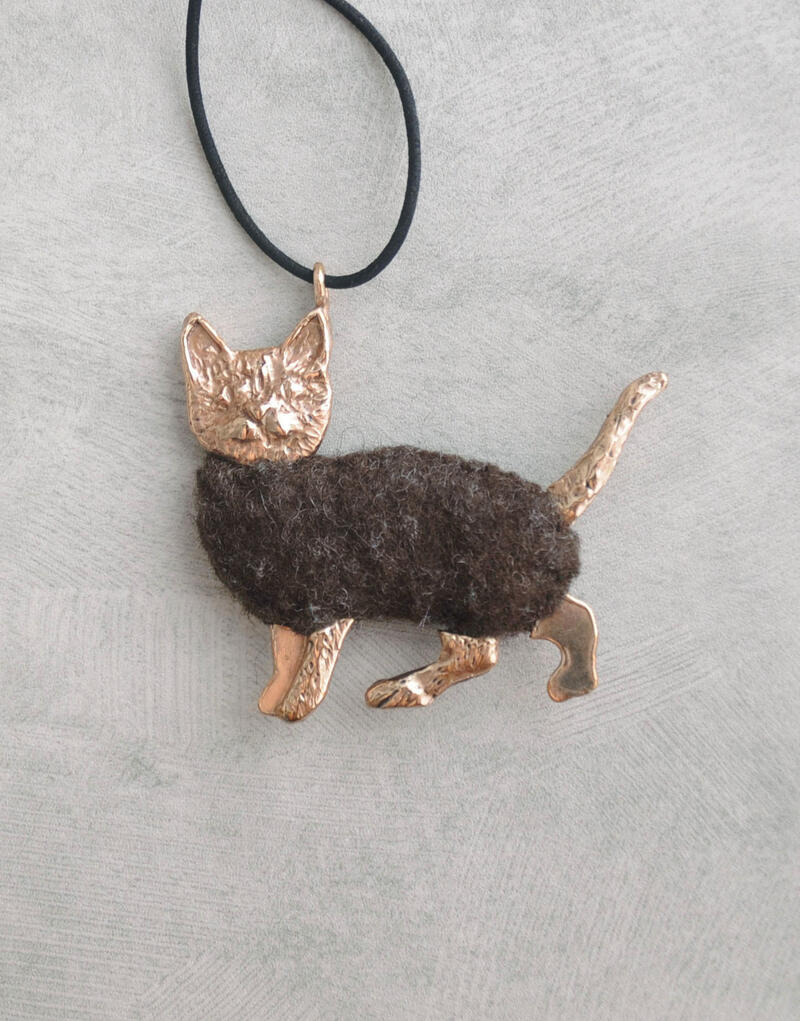 RENARD BIJOUX (レナードビジュー) KITTEN ネックレス DARK BROWN