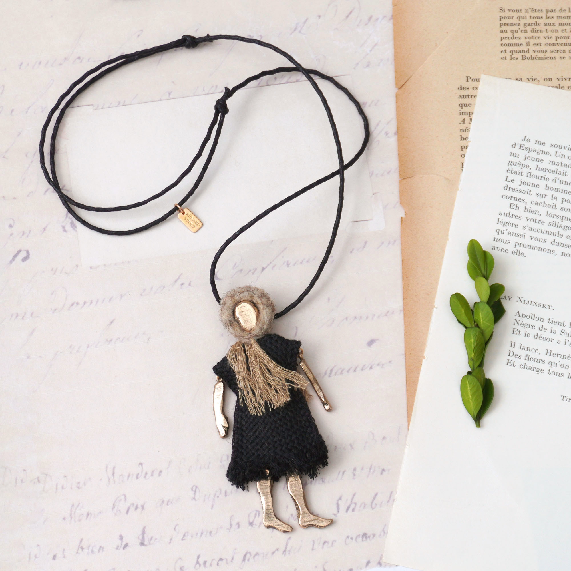 RENARD BIJOUX レナードビジュー ドール ネックレス BLACK DOLL 人形 フランス 2