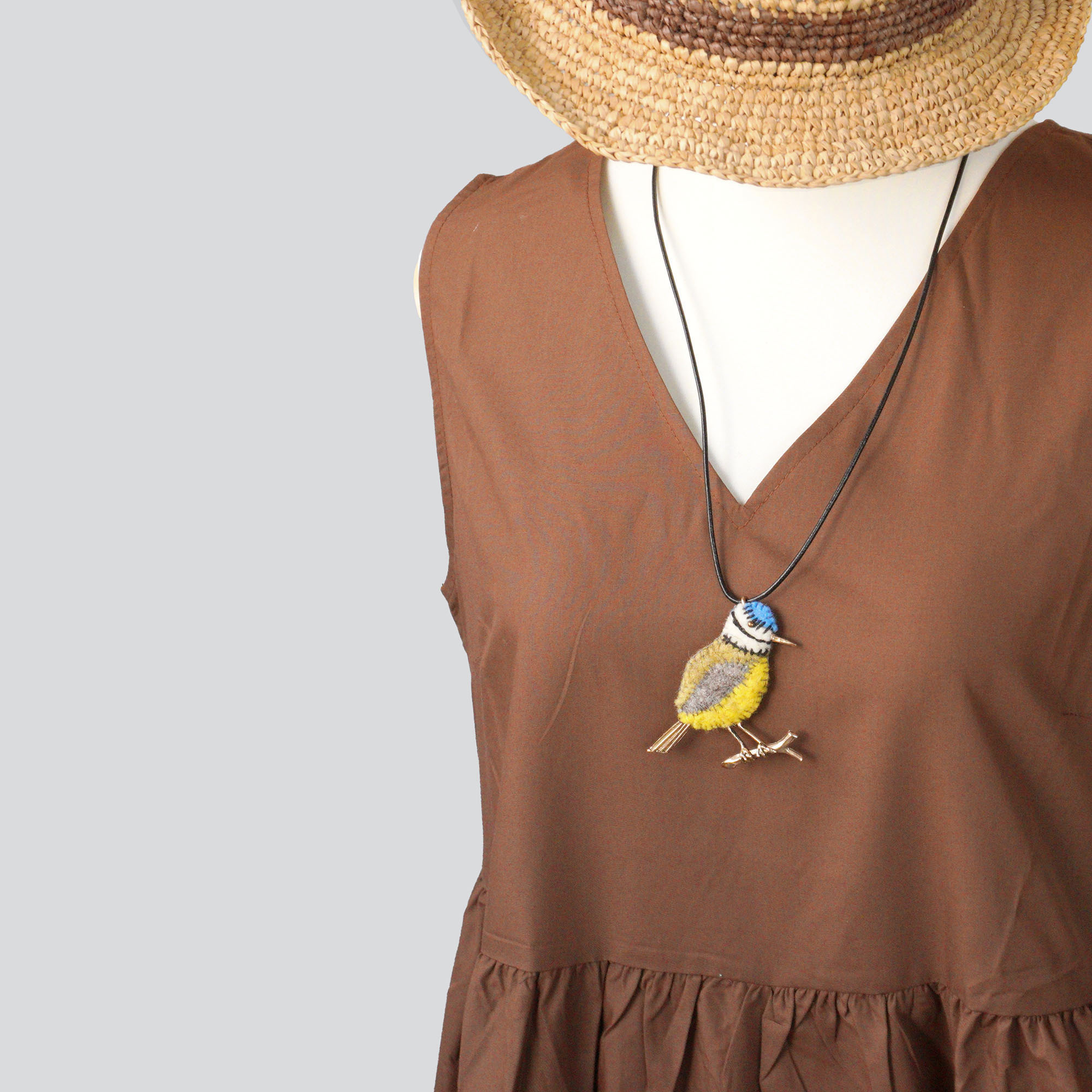 RENARD BIJOUX レナードビジュー BIRD バード 鳥 ネックレス BLUE TIT ブルー イエ...