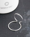 SASKIA DIEZ サスキアディツ イヤーカフ シルバー WIRE EARCUFF DOUBLE NO1