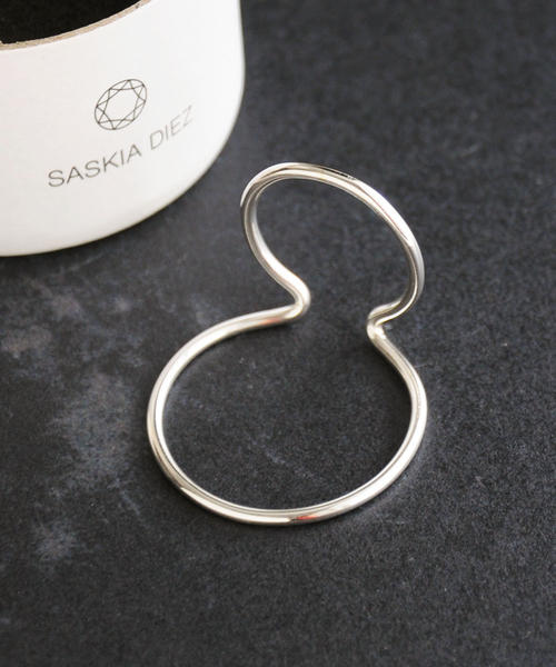 SASKIA DIEZ サスキアディツ イヤーカフ シルバー WIRE BOLD EARCUFF DOUBLE NO1