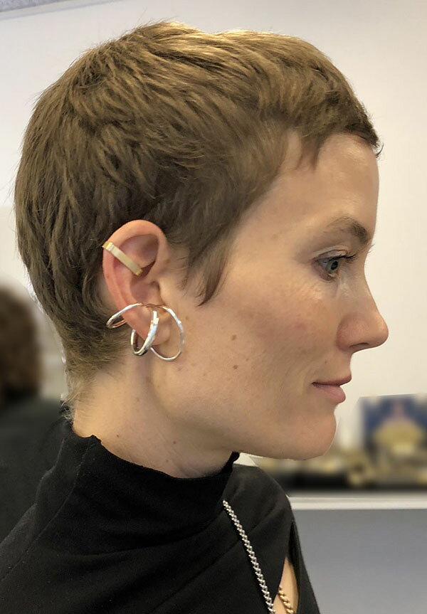 ラブリのSASKIA DIEZ サスキアディツ イヤーカフ シルバー MIXED BOLD EARCUFF｜アングル2