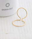 SASKIA DIEZ サスキアディツ イヤーカフ ゴールド WIRE EARCUFF DOUBLE NO1