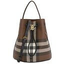 バーバリー トートバッグ（レディース） 【3%オフクーポン配布中】【着後レビューで1000円OFFクーポン特典】 BURBERRY バーバリー TB チェック スモール バケット レディース トートバッグ ショルダーバッグ SM DRAWSTRING BUCKET 8069655