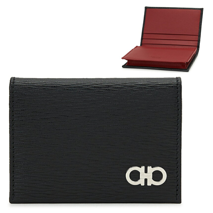 【3%オフクーポン配布中】 FERRAGAMO フェラガモ メンズ 札入れ/カードケース 66 A062 NERO 0685948