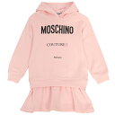 【3%オフクーポン配布中】【着後レビューで1000円OFFクーポン特典】 MOSCHINO KIDS モスキーノキッズ フード ワンピース HAV0B4 LCA23 50404