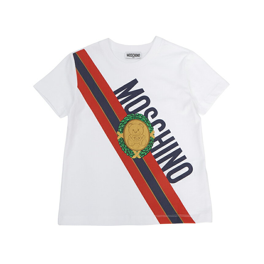 【3%オフクーポン配布中】【着後レビューで1000円OFFクーポン特典】 MOSCHINO KIDS モスキーノキッズ ベビー 半袖Tシャツ HUM04L LAA23 10101