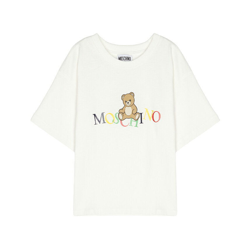 Rakuten - 【3%オフクーポン配布中】 MOSCHINO KIDS モスキーノキッズ ベビー 半袖Tシャツ HPM05G LAA10 10063