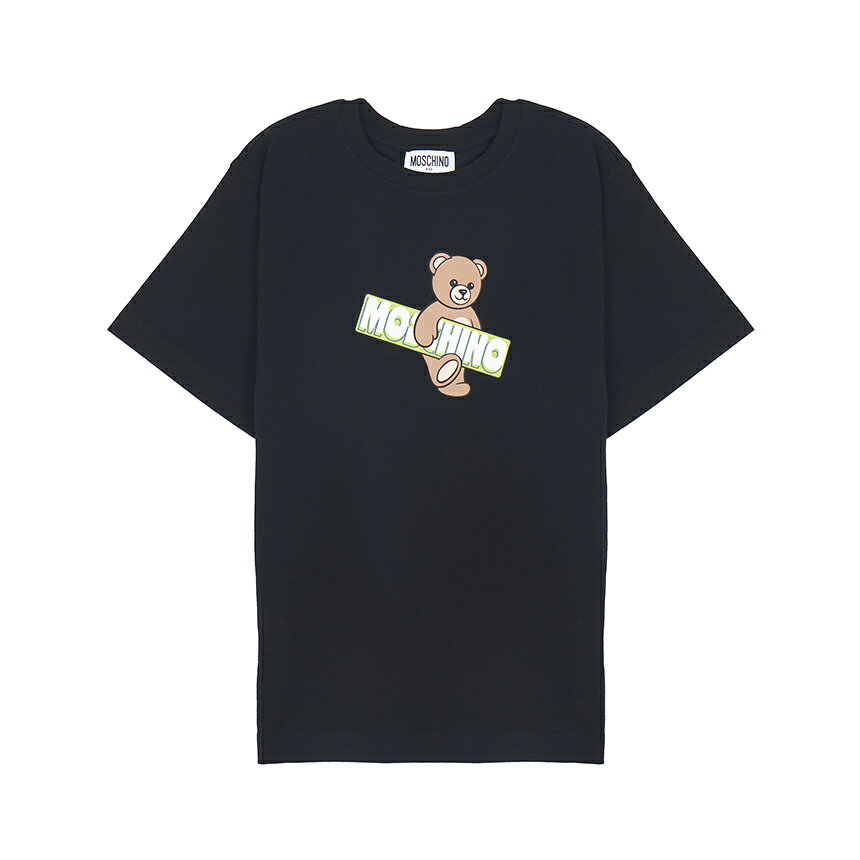 【3%オフクーポン配布中】 MOSCHINO KIDS モスキーノキッズ ベビー 半袖Tシャツ HYM03S LFA07 60100