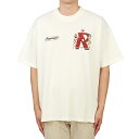  REPRESENT リプレゼント Premium メンズ クルーネック 半袖Tシャツ(Oversized Fit) M05239 FLAT WHITE