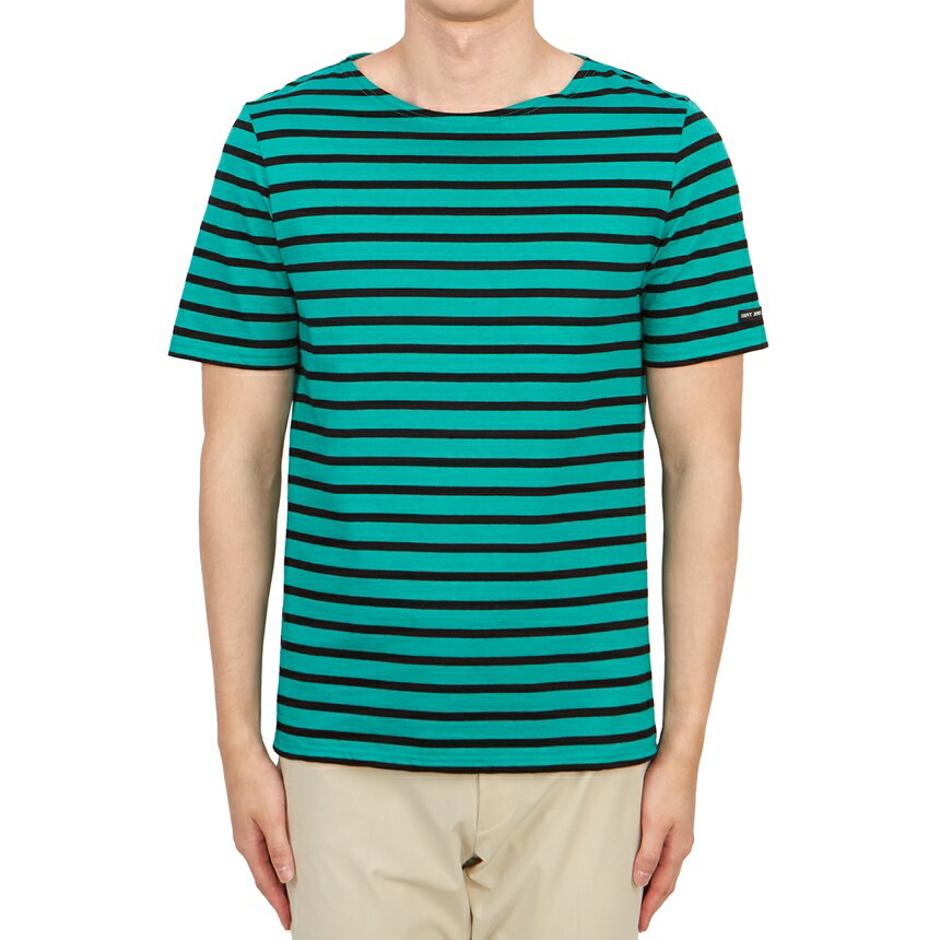 【3%オフクーポン配布中】 SAINT JAMES セントジェームス メンズ 半袖Tシャツ 9863 ABSINTHE NOIR