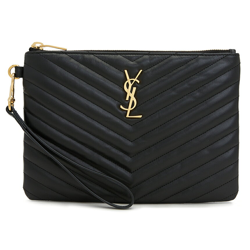乐天商城 - 【3%オフクーポン配布中】 SAINT LAURENT PARIS サンローラン 379039 CWU01 1000 レディース クラッチポーチバッグ