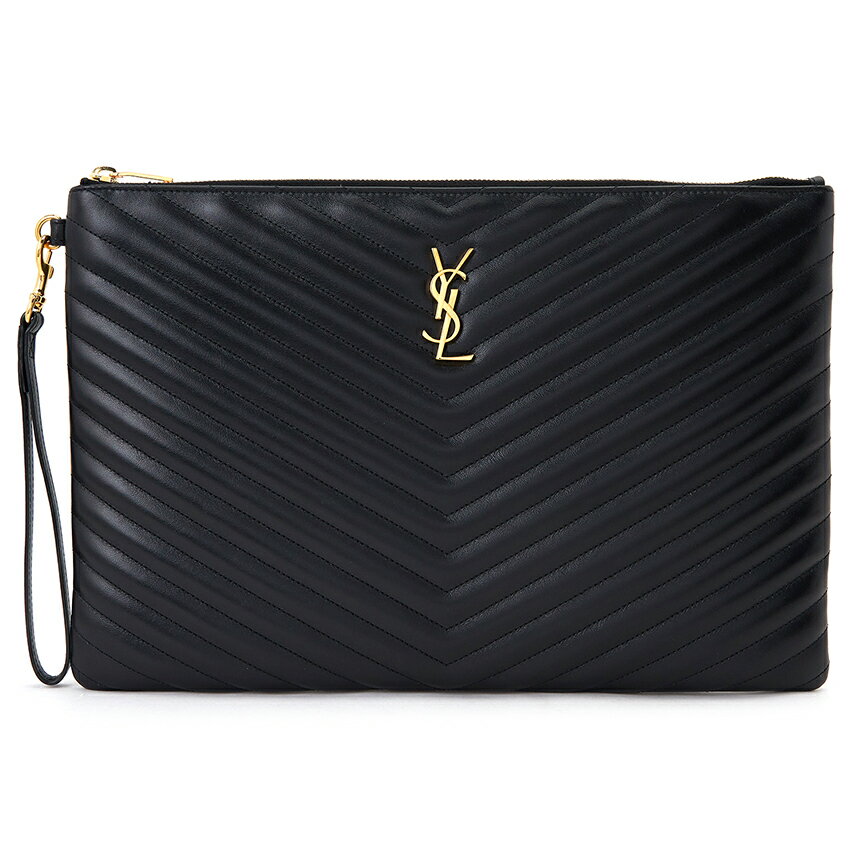 【3%オフクーポン配布中】 SAINT LAURENT PARIS サンローラン 440222 CWU01 1000 レディース クラッチポーチバッグ