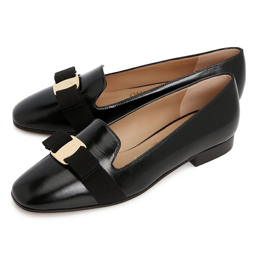 フェラガモ レディース ローファー LAUFER 1CM NERO 0753720