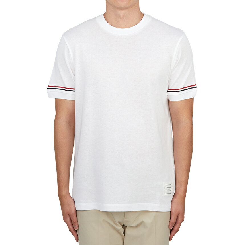 【3%オフクーポン配布中】 THOM BROWNE トムブラウン メンズ 半袖Tシャツ MJS247A J0129 100