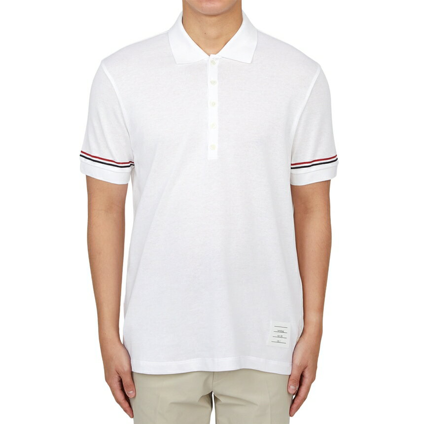 乐天商城 - 【3%オフクーポン配布中】 THOM BROWNE トムブラウン メンズ 半袖Tシャツ MJP193A J0129 100