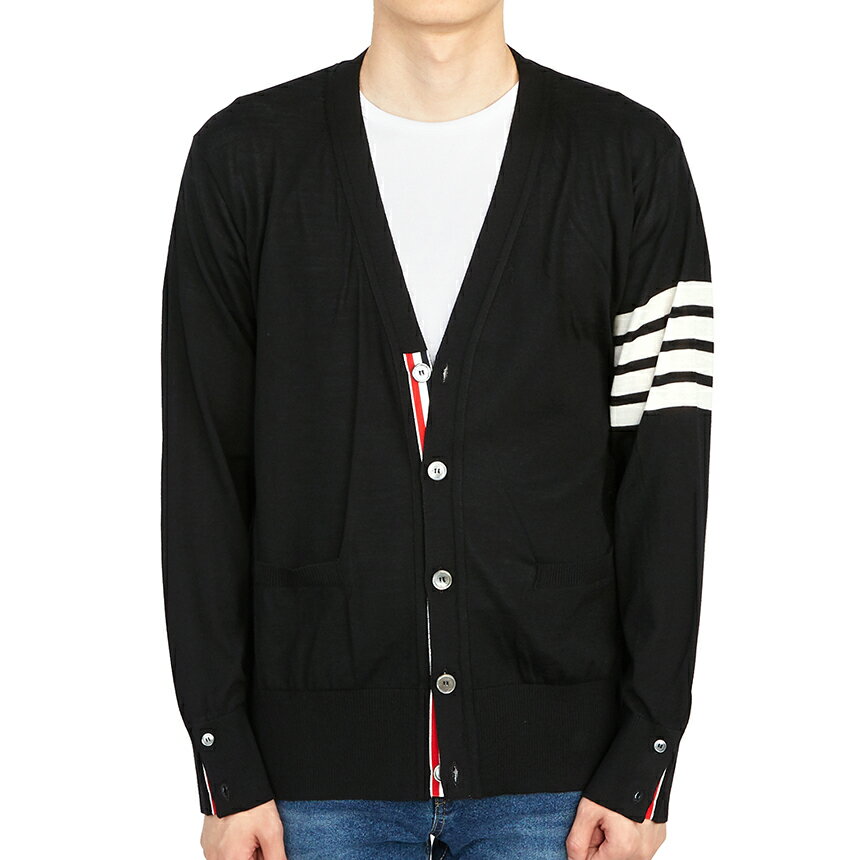 【3%オフクーポン配布中】 THOM BROWNE トムブラウン メンズ カーディガン MKC002A Y1014 001