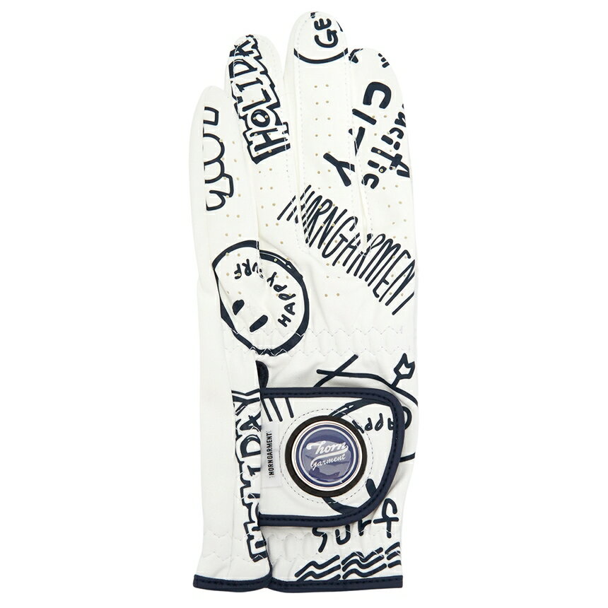 【3%オフクーポン配布中】【着後レビューで1000円OFFクーポン特典】 HORN GARMENT ホーンガーメント Archive メンズ レディース ゴルフ グローブ 手袋 (左手用) HCS 3A SG03 WHITE