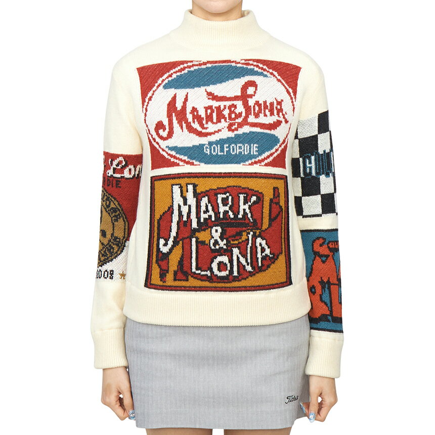 【3%オフクーポン配布中】 MARK & LONA マークアンドロナ レディース ニット MLW 4C AB08 WHITE