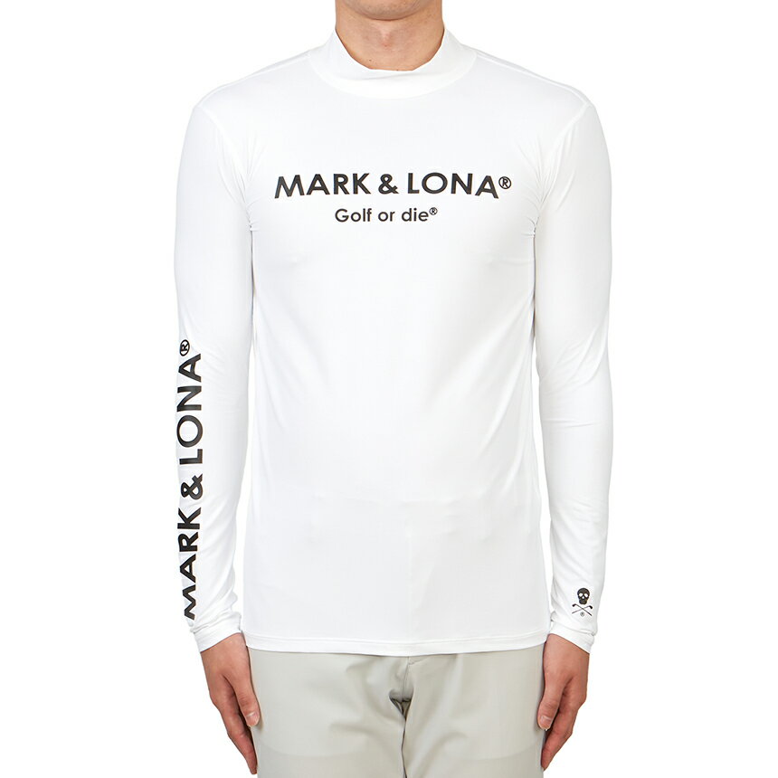  MARK & LONA マークアンドロナ ゴルフ Mercury メンズ インナーウェア 長袖Tシャツ MLM 3A AU01 WHITE