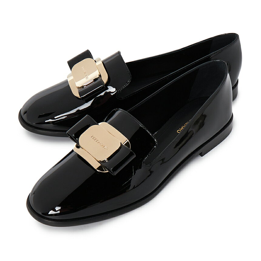 乐天商城 - 【3%オフクーポン配布中】 FERRAGAMO フェラガモ レディース ローファー ZAMIRA NERO 0768944