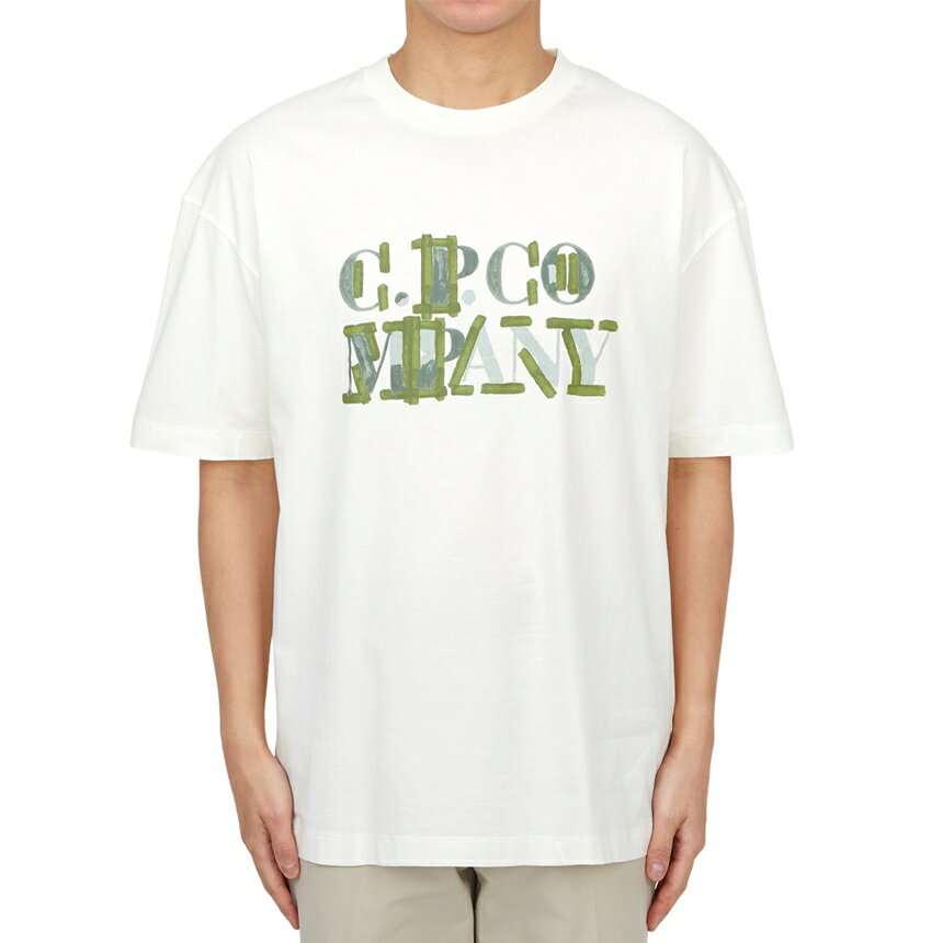 【3%オフクーポン配布中】 CP COMPANY シーピーカンパニー メンズ 半袖Tシャツ 18CMTS145A 006586W 103
