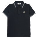 【3%オフクーポン配布中】【着後レビューで1000円OFFクーポン特典】 STONE ISLAND KIDS ストーンアイランドキッズ ロゴ パッチ 襟付き半袖Tシャツ (大人着用可能) 781621348 V0020 1012