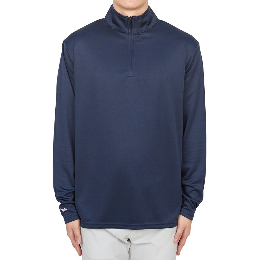 【3%オフクーポン配布中】 MALBON GOLF マルボンゴルフ メンズ 長袖Tシャツ ME0001 NVY