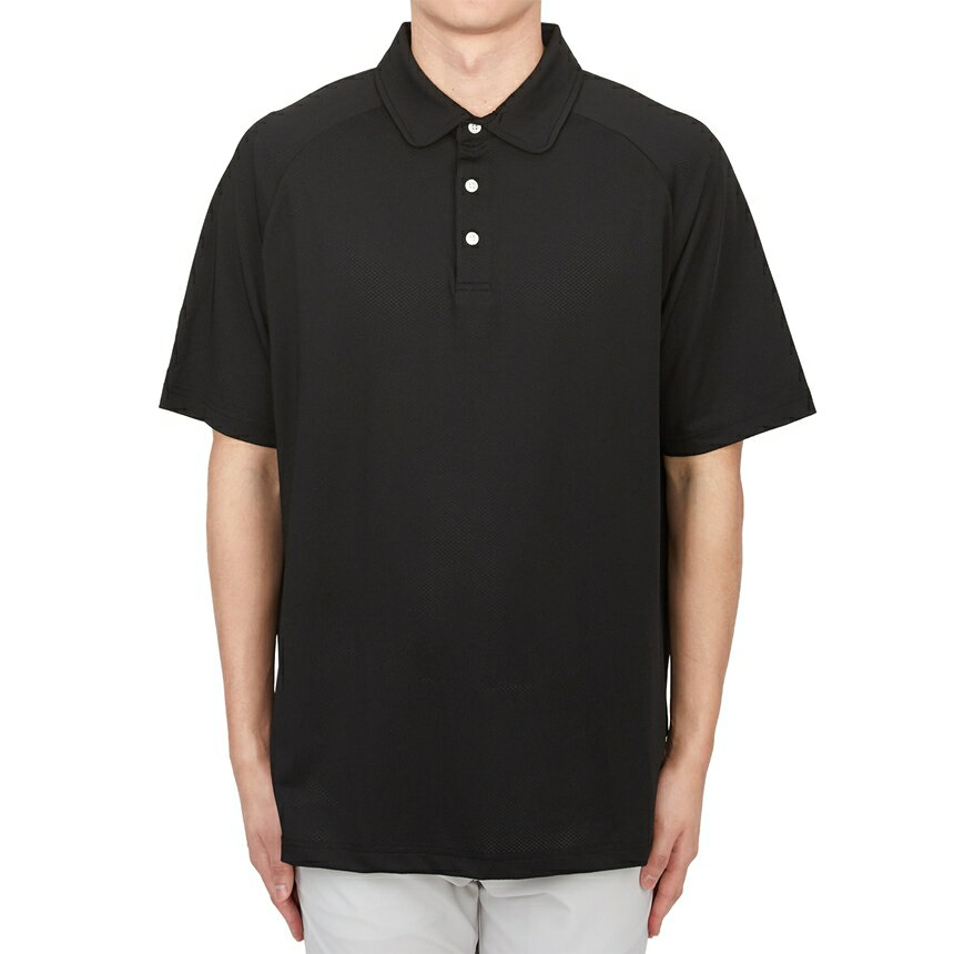 [3% Off Coupon Available] MALBON GOLF Men's Short-Sleeve T-Shirt ME0010 BLK