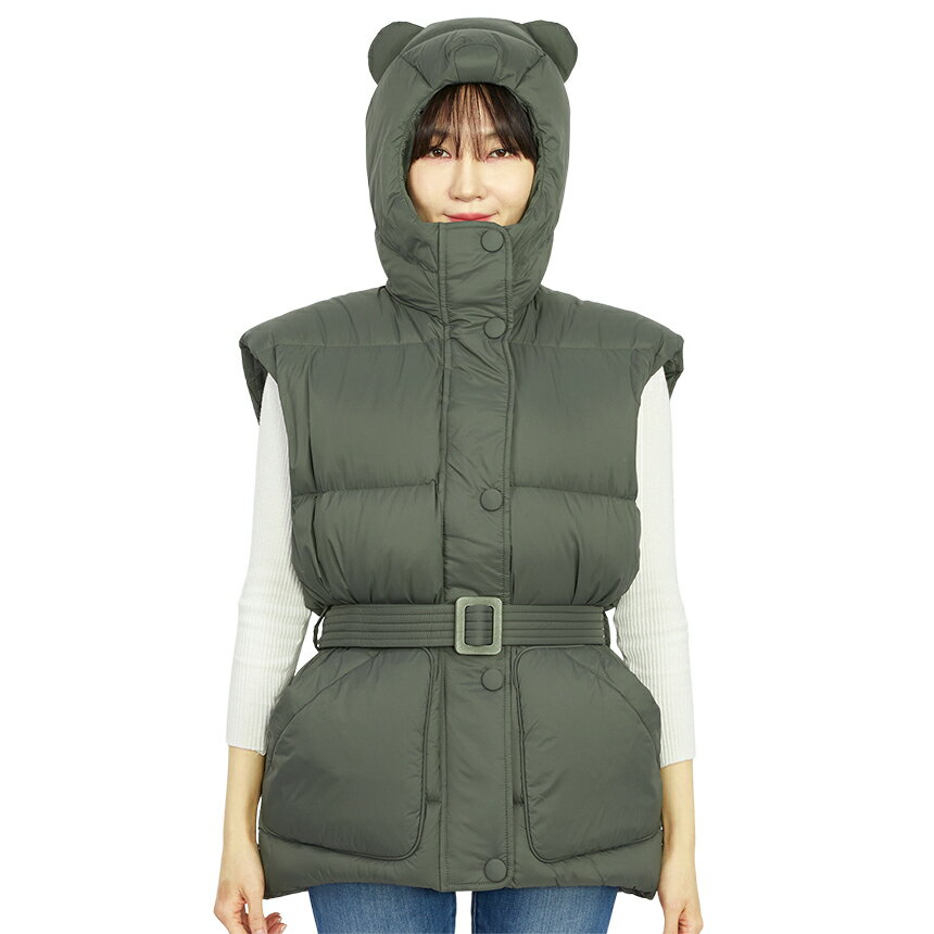 【最大2,023オフクーポン配布中】 IENKI IENKI イエンキ イエンキ レディース ベスト BEAR MICHLIN VEST SOFT KHAKI