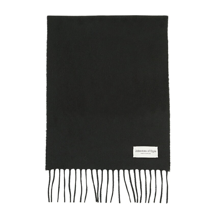 【3%オフクーポン配布中】JOHNSTONS OF ELGIN ジョンストンズ オブ エルガン 男女兼用 スカーフ/マフラー SA0900 BLACK