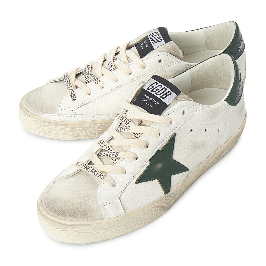 GOLDEN GOOSE ゴールデングース 2026SS ゴールデングース スニーカー 商品説明 2026SS ゴールデングース スニーカー ブランド GOLDEN GOOSE ゴールデングース 品番 GMF00101 F008113 10502 素材 表地 - ヤギ革,牛革, 裏地 - 牛革,スウェード,コットン カラ― ホワイト サイズ サイズ JPサイズ(CM) 39 25.5~26 40 26~26.5 41 26.5~27 42 27~27.5 43 27.5~28 44 28~28.5 ヒール 3CM 重さ/ケース入り 718g/1050g(39 Size) 生産国 イタリア 付属品 ハードケース, ダストバッグ, 商品 備考 ● 提供される実測サイズは、測定方法によっては若干異なる場合がございますので、予めご了承下さい。 ● 革製品の場合、ソフトでナチュラルな革で表面が違ったり、微細なシワやスクラッチがあることがありますが、不良品ではありませんので、ご了承ください。 ●メッキ処理された製品の場合、製品の特性上、使用及び摩擦によりメッキがはがれることがあり、メッキの変色、摩耗の毀損などは修理できない場合がありますので、ご了承ください。 ●当店でご購入された商品は、原則として、「個人輸入」としての取り扱いになり、全て韓国の釜山からお客様のもとへ直送されます。 ●個人輸入される商品は、全てご注文者自身の「個人使用・個人消費（日本に居住する者に寄贈される物で、当該寄贈を受ける者の個人的な使用に供される場合を含みます。）」が前提となります。第三者への譲渡・転売が法令で禁止されるもの（医薬品、医薬部外品、化粧品等を含みますが、これに限られません。）もございますのでご注意下さい。 ●通関時に関税・輸入消費税が課税される可能性があります。課税額はご注文時には確定しておらず、通関時に確定しますので、商品の受け取り時に着払いでお支払いください。詳細は こちらご確認下さい。 ●色がある場合、モニターの発色の具合によって実際のものと色が異なる場合がある