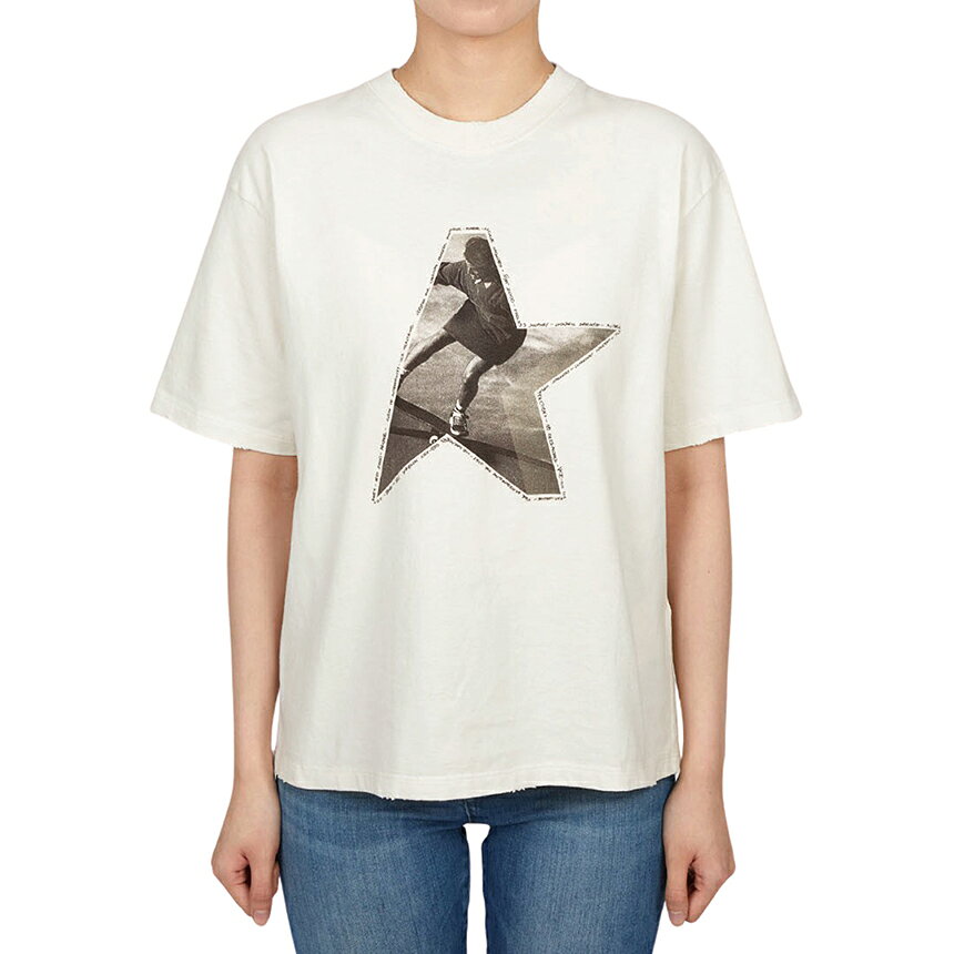 【3%オフクーポン配布中】 GOLDEN GOOSE ゴールデングース レディース 半袖Tシャツ GWP01874 P002372 11560