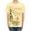 【3%オフクーポン配布中】WILD DONKEY ワイルド ドンキー メンズ 半袖Tシャツ T LIGHTHOUSE ESW SUNFLOWER M