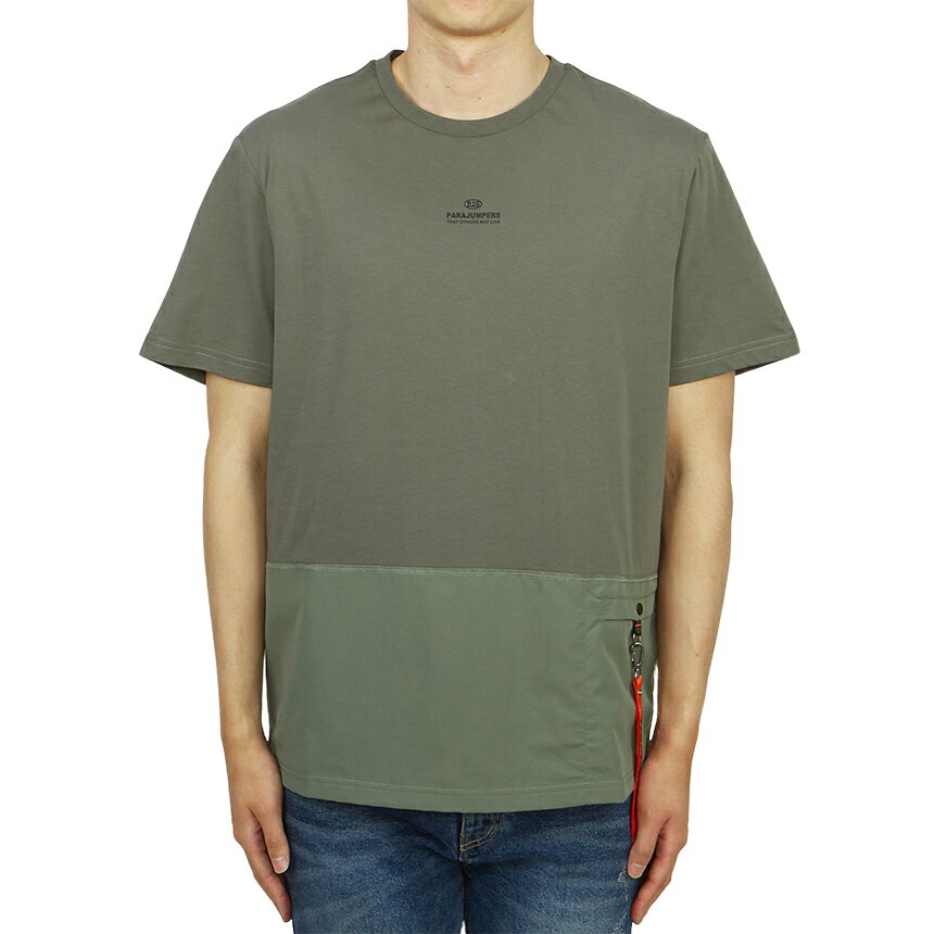 Rakuten - 【3%オフクーポン配布中】PARAJUMPERS パラジャンパーズ メンズ 半袖Tシャツ PMTSRE08 THYME