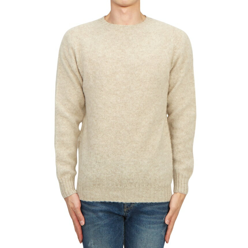 【3%オフクーポン配布中】 HARLEY OF SCOTLAND メンズ ニット M3834 7 PUTTY