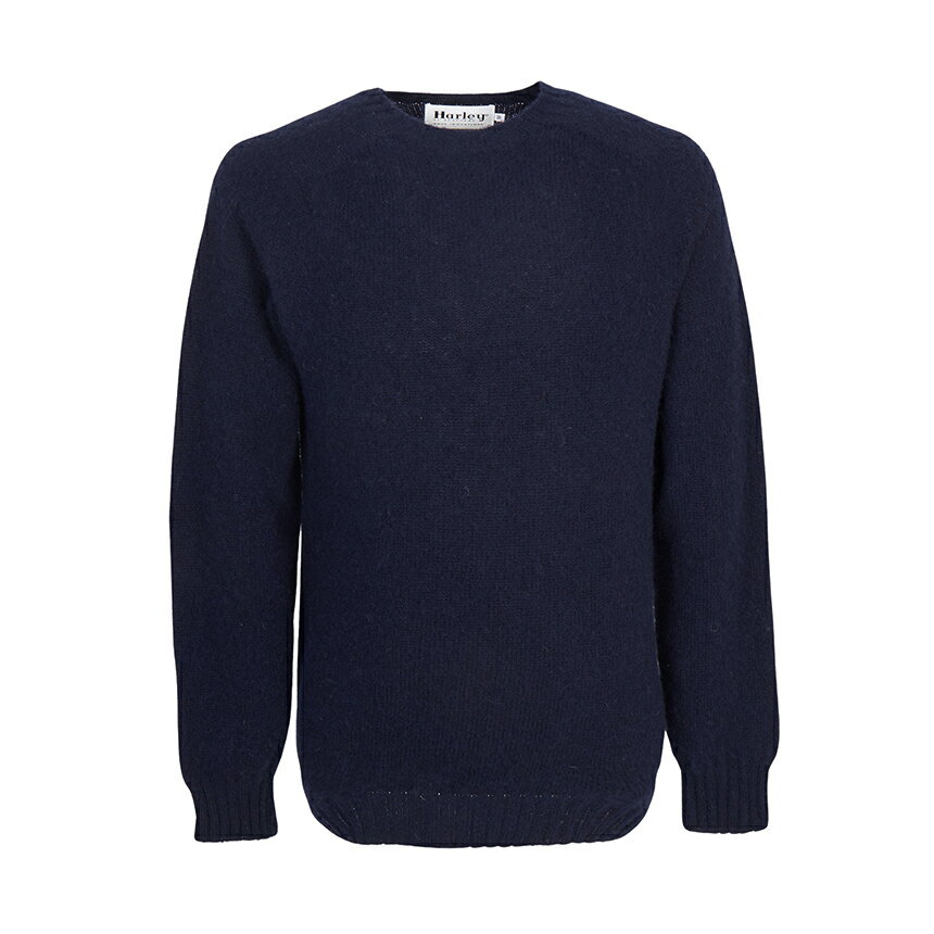 【3%オフクーポン配布中】 HARLEY OF SCOTLAND ハーレーオブスコットランド メンズ ニット M3834 7 NAVY