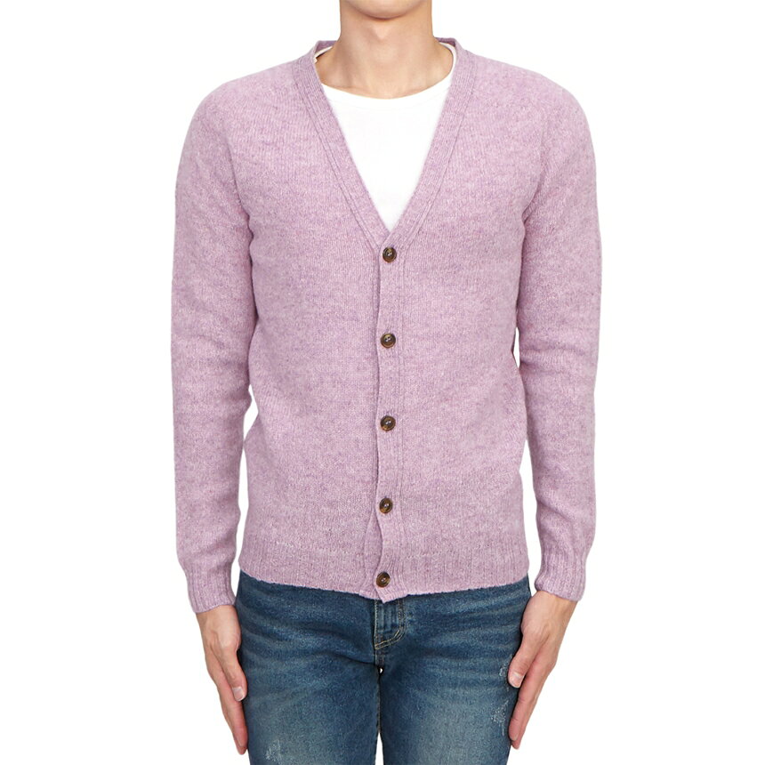 Rakuten - 【3%オフクーポン配布中】 HARLEY OF SCOTLAND メンズ カーディガン M3092 3V HEATHER ROSE