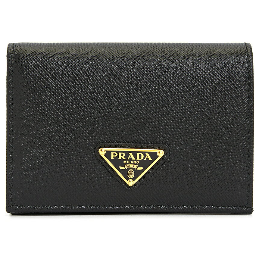 美品！！】PRADA コンパクトウォレット 1MV021 三角ロゴ ホワイト