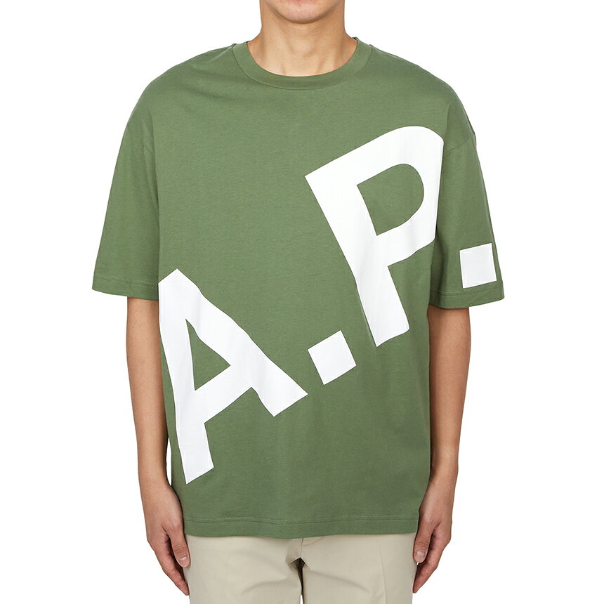  APC アーペーセー メンズ 半袖Tシャツ COFBT M26341 KAE VERT GRISE