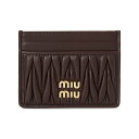 【3%オフクーポン配布中】 MIUMIU ミュウミュウ レディース カードケース 5MC076 2FPP F0NBL
