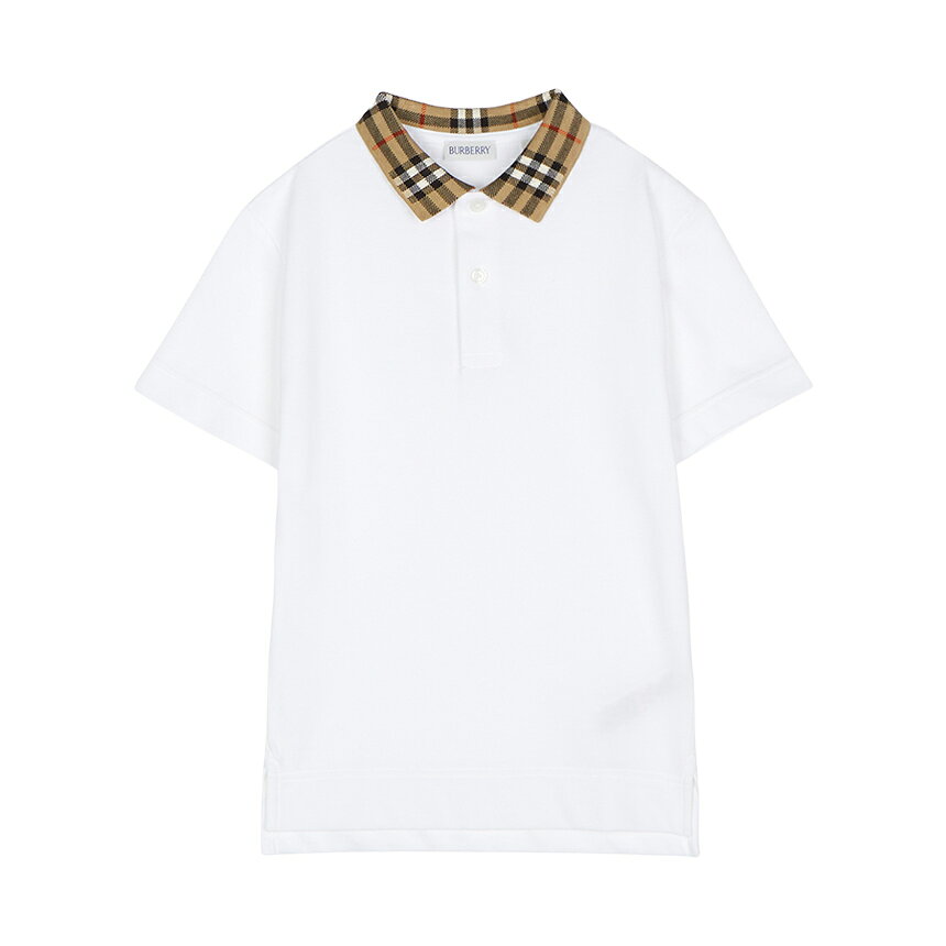 BURBERRY KIDS バーバリーキッズ 2026SS バーバリーキッズ 半袖Tシャツ 商品説明 2026SS バーバリーキッズ 半袖Tシャツ ブランド BURBERRY KIDS バーバリーキッズ 品番 8105571 素材 Outer & Lining : 100% Cotton カラ― ホワイト サイズ サイズ 肩幅 バスト 袖幅 袖丈 総長さ JPサイズ(CM) モデル 8Y 37 39 14.5 15 51.5~53.5 8세 - 10Y 38.5 42 15.5 17 56.5~58.5 10세 - 12Y 40.5 44 16.5 17.5 61.5~62.5 12세 - 重さ 196g(12Y Size) 生産国 ベトナム 付属品 タグ, 商品 備考 ● 提供される実測サイズは、測定方法によっては若干異なる場合がございますので、予めご了承下さい。 ● 革製品の場合、ソフトでナチュラルな革で表面が違ったり、微細なシワやスクラッチがあることがありますが、不良品ではありませんので、ご了承ください。 ●メッキ処理された製品の場合、製品の特性上、使用及び摩擦によりメッキがはがれることがあり、メッキの変色、摩耗の毀損などは修理できない場合がありますので、ご了承ください。 ●当店でご購入された商品は、原則として、「個人輸入」としての取り扱いになり、全て韓国の釜山からお客様のもとへ直送されます。 ●個人輸入される商品は、全てご注文者自身の「個人使用・個人消費（日本に居住する者に寄贈される物で、当該寄贈を受ける者の個人的な使用に供される場合を含みます。）」が前提となります。第三者への譲渡・転売が法令で禁止されるもの（医薬品、医薬部外品、化粧品等を含みますが、これに限られません。）もございますのでご注意下さい。 ●通関時に関税・輸入消費税が課税される可能性があります。課税額はご注文時には確定しておらず、通関時に確定しますので、商品の受け取り時に着払いでお支払いください。詳細は こちらご確認下さい。 ●色がある場合、モニターの発色の具合によって実際のものと色が異なる場合がある 注意事項本製品のバーバリー特有のチェック柄は製品によって異なることがあります。ランダムで発送されるので、ご了承の上、ご購入ください。 (株)ウィズカンパニーの幼児服は、KATRI(韓国衣類試験研究院)で安全認証を経て販売されます。