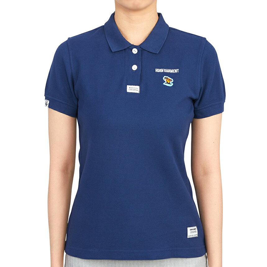 Rakuten - 【3%オフクーポン配布中】 HORN GARMENT ホーンガーメント レディース ゴルフ半袖Tシャツ HCW 2A AP01 BLUE